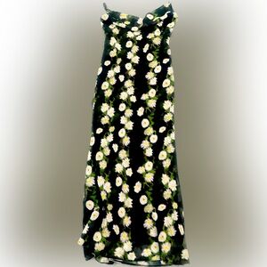 ASOS Design chiffon cowl neck midi slip dress in blurred floral print